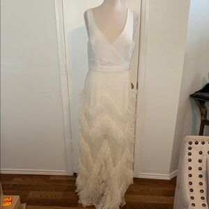 BCBGMaxAzria Off White Maxi Dress